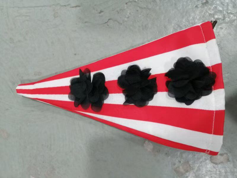 Adult Clown Costume Red And White Striped Dress with Party Hat Halloween Outfit